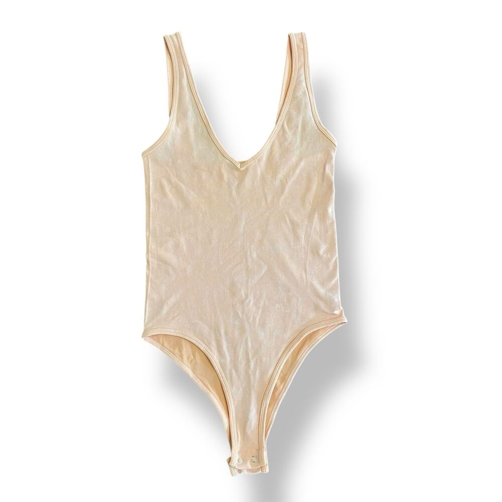 Free People Intimately Seamless Bodysuit‎ in Washed Orange Womens Size XS/S